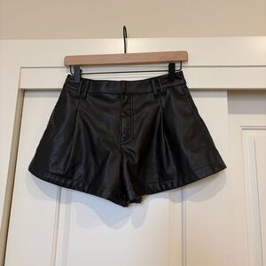 Free People Free Reign Faux Leather Shorts - Size 26